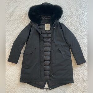 Yves Salomon YS Army Fox Fur Hooded Parka